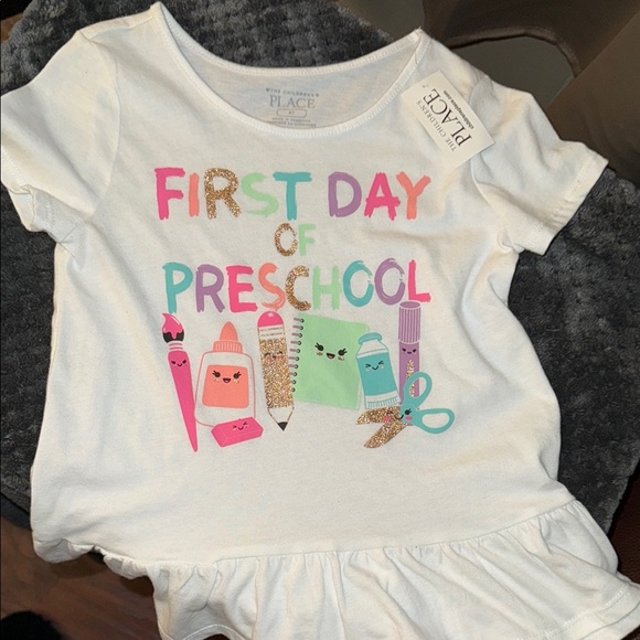The Children’s Place First Day of Preschool T-Shirt - Picture 1 of 5